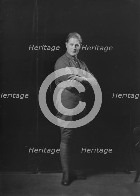 Sargeant [sic] Cutler, portrait photograph, 1919 Feb. 18. Creator: Arnold Genthe.