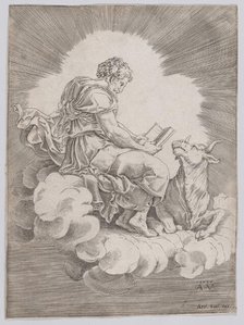 Saint Luke, 1518. Creator: Agostino Veneziano.