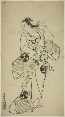 Actor as a Standing Beauty, c. 1712. Creator: Torii Kiyomasu I.