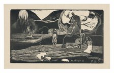 Maruru (Offerings of Gratitude), from the Noa Noa Suite, 1893/94, printed 1941/42. Creator: Paul Gauguin.