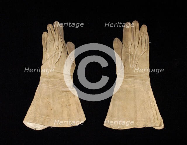 Gloves, American, 1862-64. Creator: Unknown.