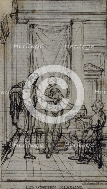 Study for Vignette in Jean François Marmontel's "Contes Moraux", c. 1763. Creator: Hubert Francois Gravelot.