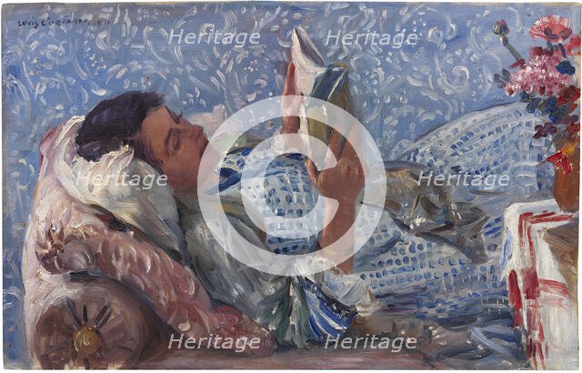 Reading woman, 1911. Creator: Corinth, Lovis (1858-1925).