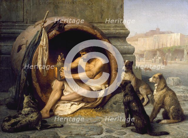 Diogenes, 1860. Creator: Jean-Leon Gerome.