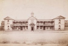 Saint Vincent's Hospital, Sydney: exterior, [between 1880 and 1889?]. Creator: Charles Bayliss.