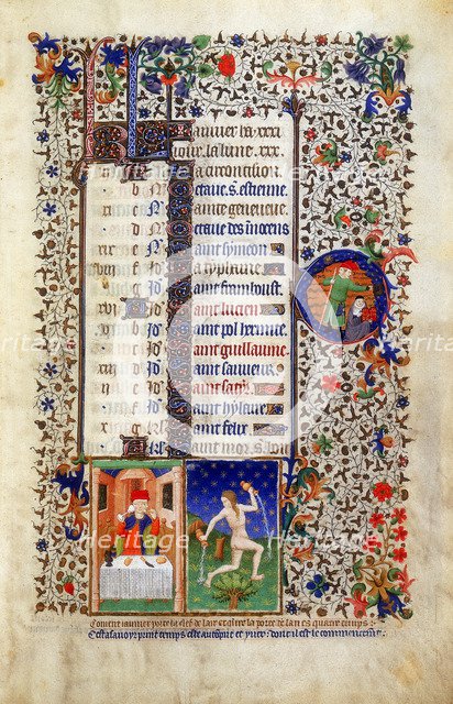 'January', early 15th century. Artist: Unknown