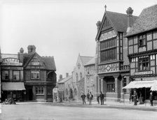 North west corner of the market square looking towards Mill Street, Wantage, Oxfordshire, 1890. Creator: Henry Taunt.