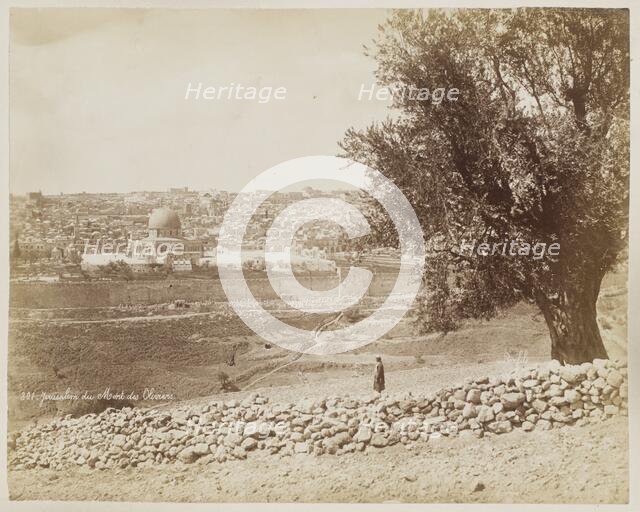 Jerusalem Du Mont Des Oliviers #301, Printed c.1870. Creator: Felix Bonfils.
