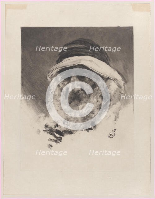 Study of an Arab Head, 1895. Creator: Hubert von Herkomer.