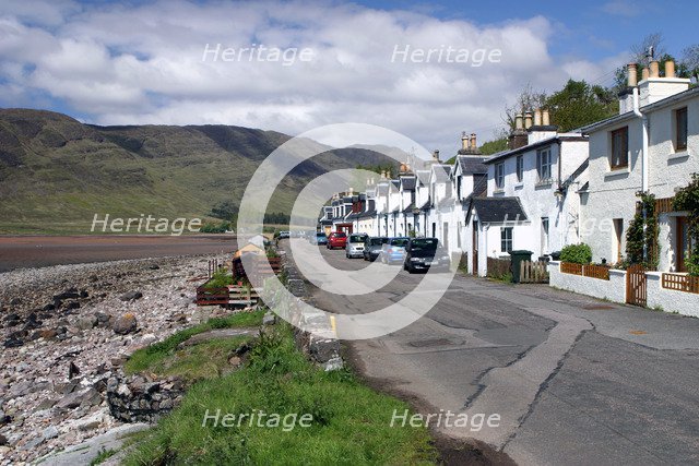 Row of cottages, Applecross Peninsula, Highland, Scotland.