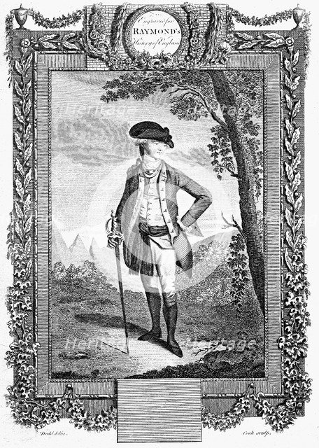 John Andre, British soldier, late 18th century. Artist: Cook