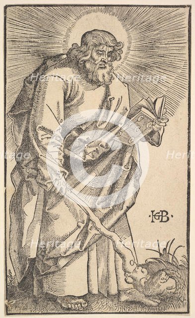 St. Judas Thaddaeus from Christ and the Apostles, 1519. Creator: Hans Baldung.