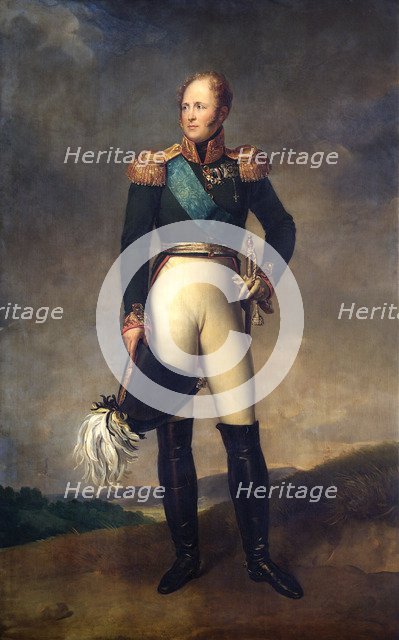 Portrait of Tsar Alexander I of Russia, 1817. Artist: Francois Pascal Simon Gerard.