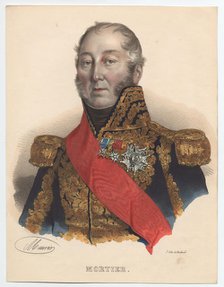 Édouard Adolphe Mortier (1768-1835), Marshal of France, 1835. Artist: Anonymous  