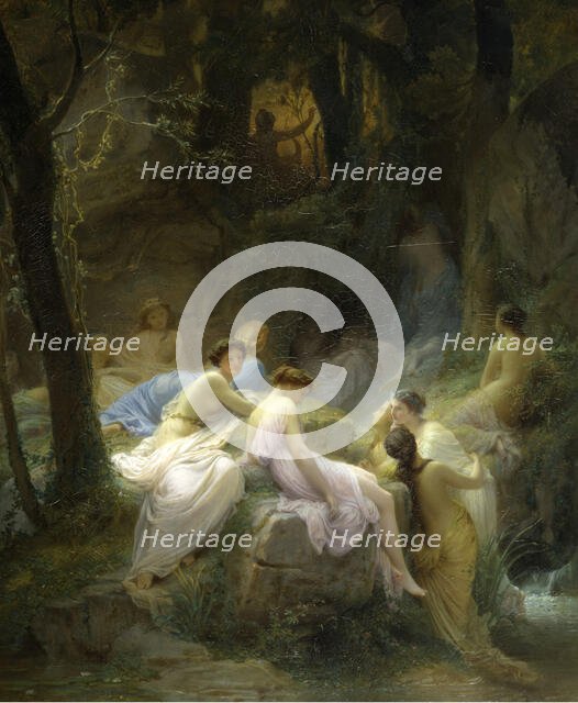 Nymphs Listening to the Songs of Orpheus, 1853. Creator: Charles Jalabert.