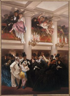 The Opera Ball, 1866. Creator: Pierre Francois Eugene Giraud.