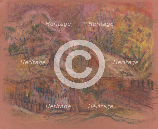Village motif, 1940-1944. Creator: Arnold Peter Weisz-Kubincan.