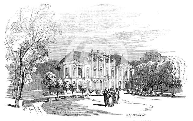 Palace of Tenneburg - from His Royal Highness Prince Albert's drawing, 1845. Creator: W. J. Linton.