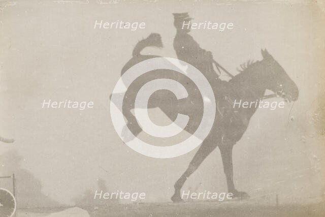 Horse And Rider (Cavalier Et Cheval) #3, c1888. Creator: Etienne Jules Marey.