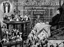 Advertisement for United Kingdom Tea Company’s Teas, 1890. Creator: Unknown.