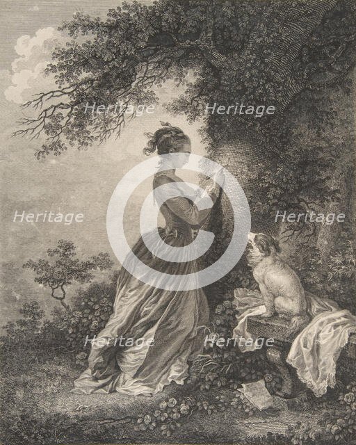 Le Chiffre d'Amour, 18th century., 18th century. Creator: Nicolas de Launay.