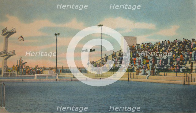 'Municipal Swimming Pool, Barranquilla', c1940s. Artist: Unknown.