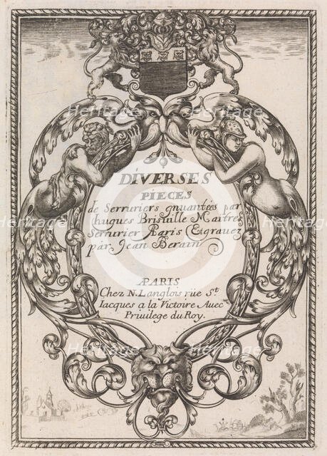 Diverses Pieces de Serruriers, ca. 1663. Creator: Jean Berain.