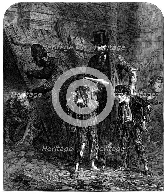 A London School-Board capture, 2.40 a.m., 1871. Creator: Unknown.