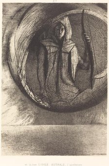 Et la-bas l'idole astrale, l'Apotheose (And beyond, the star idol, the apotheosis), 1891. Creator: Odilon Redon.