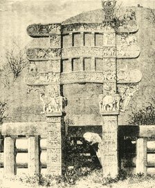 'East Gate of the Great Stupa of Sanchi', 1890.   Creator: Unknown.