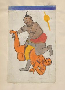 Wrestlers. Creator: Unknown.