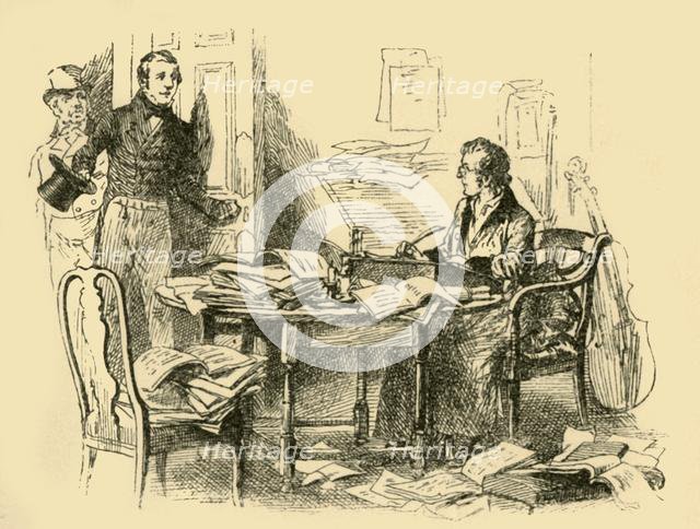 'They found Schubert hard at work', (1907). Creator: Unknown.