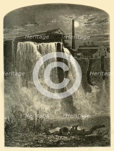 'West Side, Upper Falls of the Genesee', 1874.  Creator: W.H. Morse.