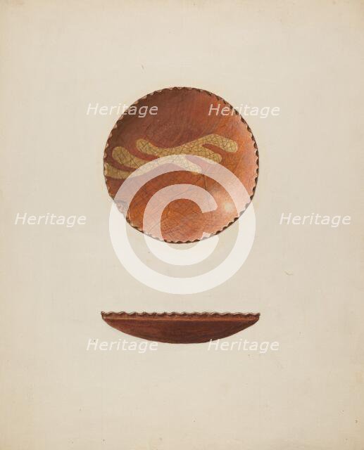 Dish, c. 1940. Creator: Isadore Goldberg.