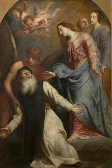 Mary Appears to Saint William of Aquitaine. Creator: Pieter Thijs.