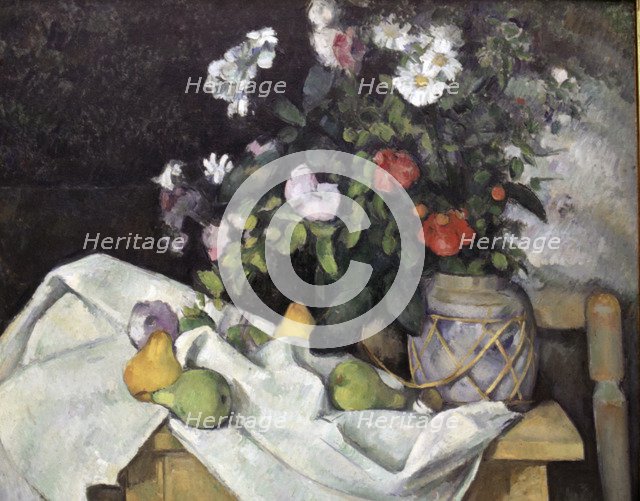  'Still Life and Vase', Oil, 1880 by Paul Cezanne.