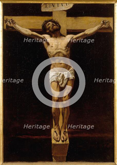 Le Christ en croix, esquisse pour la salle d'audience de la Cour des Assises du Palais..., c.1873. Creator: Leon Joseph Florentin Bonnat.
