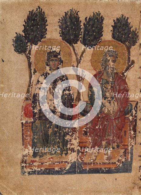 The Parable of the Rich Man and the Beggar Lazarus (Manuscript illumination from the Matenadaran Gos