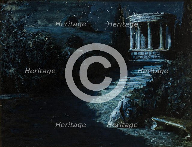 Paesaggio Notturno (Night Landscape), 1908. Creator: Wolf Ferrari, Teodoro (1878-1945).