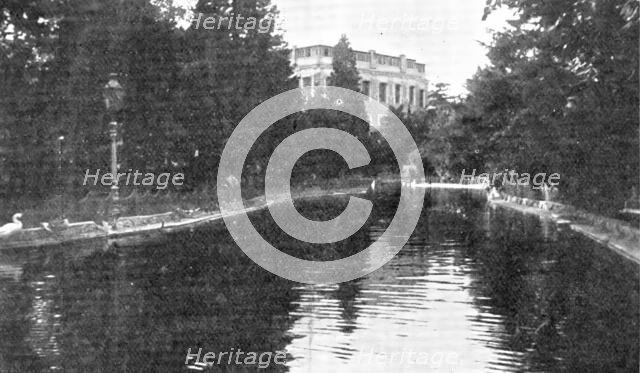 The lost paradise of a fallen sultan: the Park and Lake at Yildiz Kiosk, 1909. Creator: Unknown.