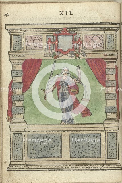 Personification of Justice. Artist: Leest, Antoni van (1543/7-1586/92)