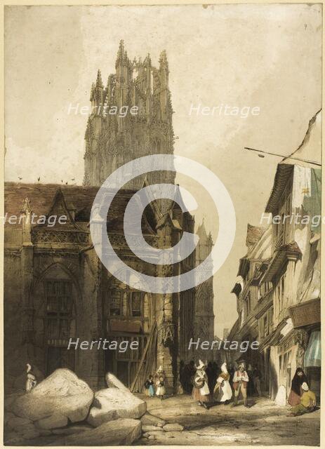 Picturesque Architecture in Paris, Ghent, Antwerp, Touen, etc., 1839. Creator: Thomas Shotter Boys.