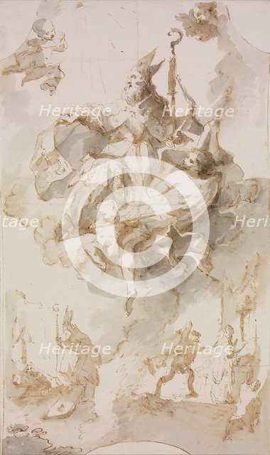 Apotheosis of Saint Stanislaus. Artist: Maulbertsch, Franz Anton (1724-1796)