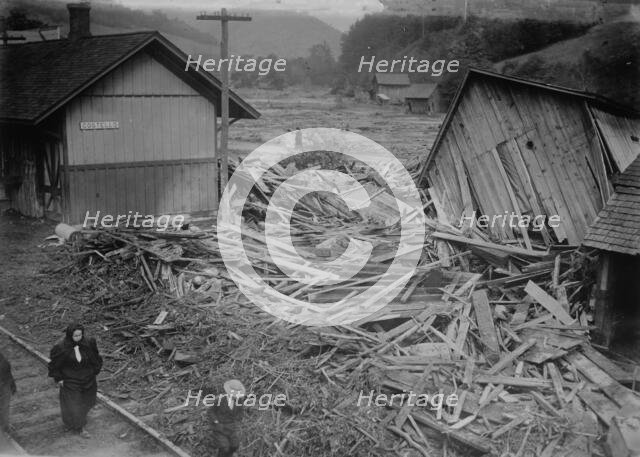 RR Station, Costello, After Flood, between c1910 and c1915. Creator: Bain News Service.