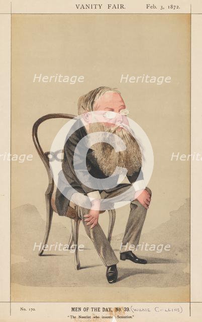 Vanity Fair: Men of the Day, No. 39 "The Novelist who invented Sensation", 1872. Creator: Adriano Cecioni (Italian, 1836-1886); Vanity Fair. (Boston: Frame Central, 1992.) p. 3, 3 Feb. 1872, S. No. 39.