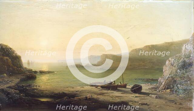 On the Cove Shore, 1867. Creator: James Cassie.