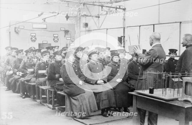 Training women for street R.R. [i.e., railroad] service - Berlin, between 1914 and c1915. Creator: Bain News Service.