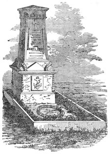 Monument to Lieutenant Ousely, R.N., at Kiel, 1856.  Creator: Unknown.
