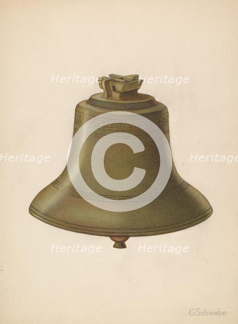 Courthouse Bell, c. 1936. Creator: Erwin Schwabe.