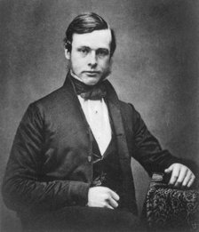 Joseph Lister, English surgeon and pioneer of antiseptic surgery, c1855. Artist: Unknown
